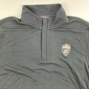 Travis Mathew 1/4 Zip Black Mock Neck Cavs United Size Large